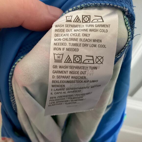 Belle Kim Gravel Tropical Leaf Print Pocket Jogger Leggings - Size XLP - Picture 6 of 7